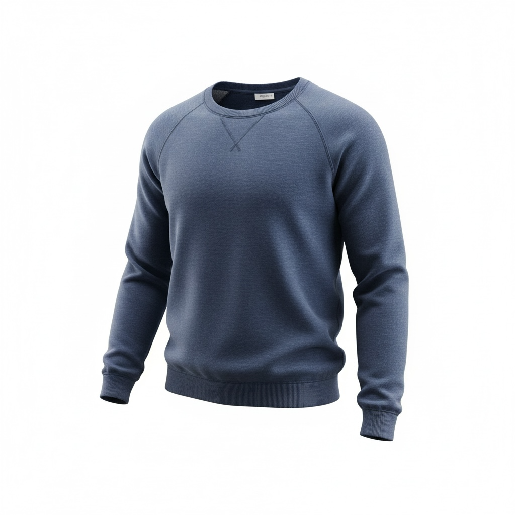 Men's organic cotton crew neck raglan sleeve sweatshirt