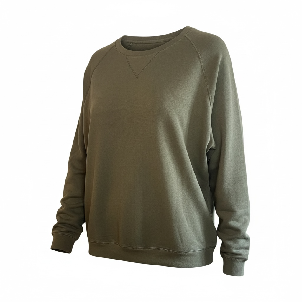 Men's organic cotton crew neck raglan sleeve sweatshirt