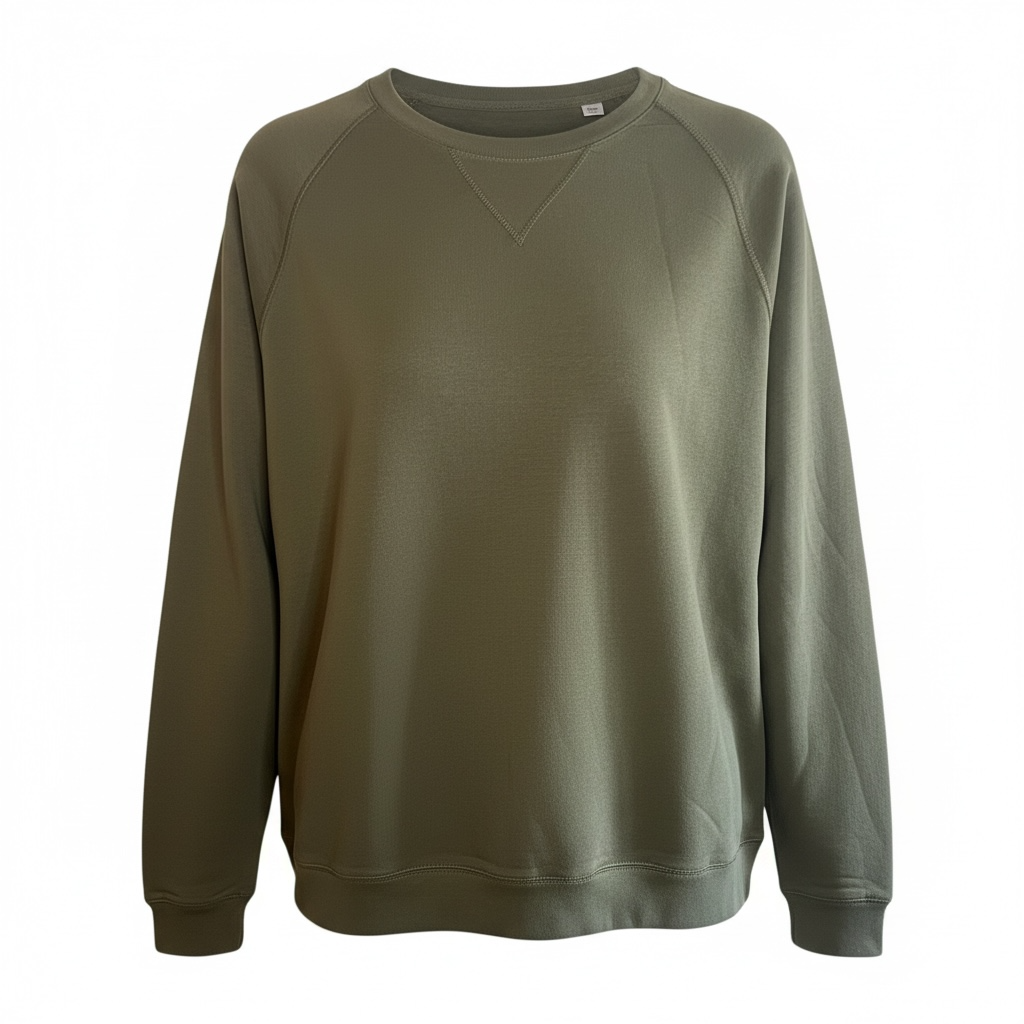 Men's organic cotton crew neck raglan sleeve sweatshirt