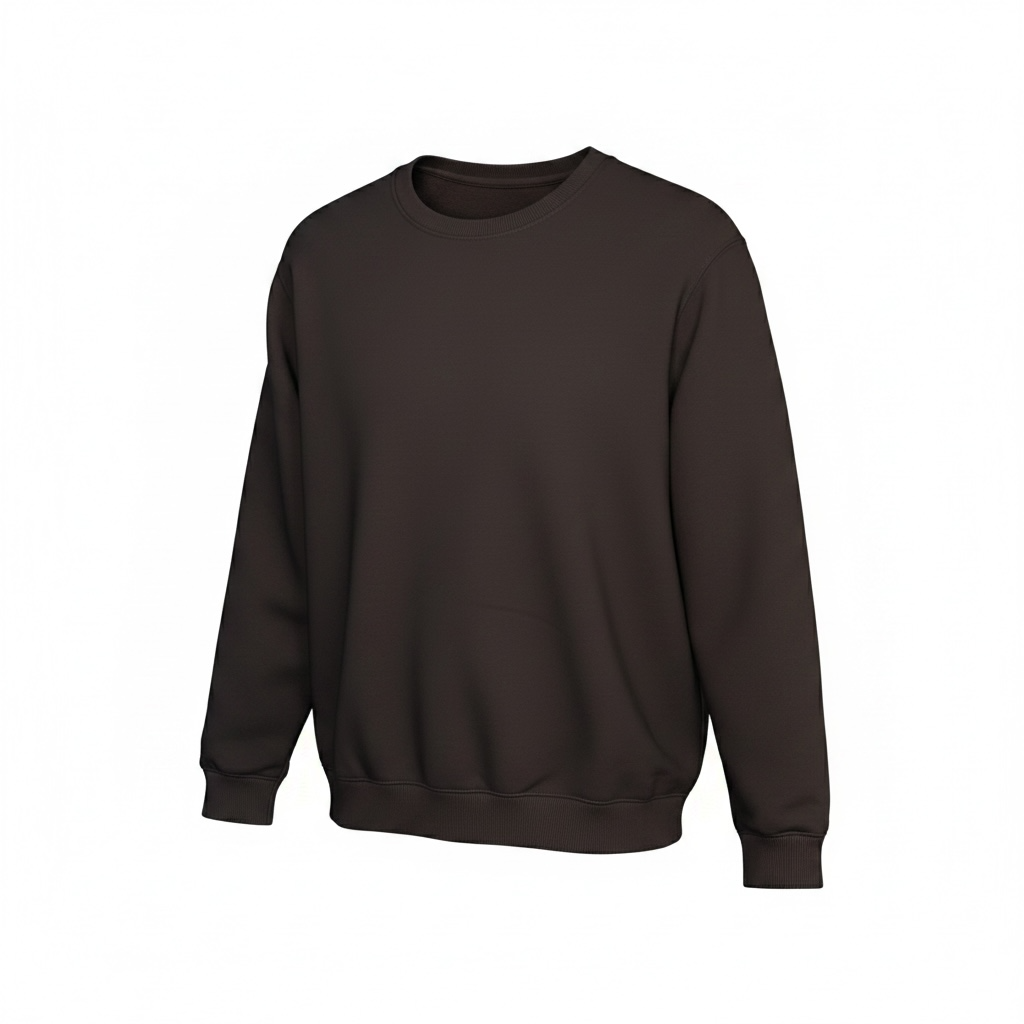 Brown crew neck sweatshirt
