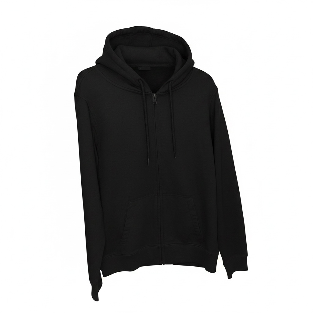Black overhead hoodie