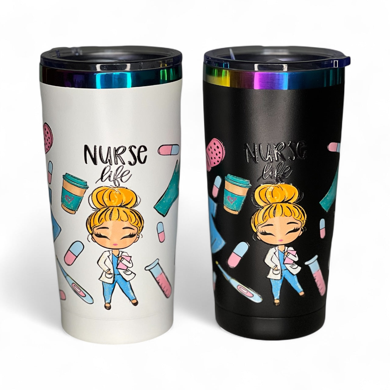 Travel Coffee Cup. Nurse gift
