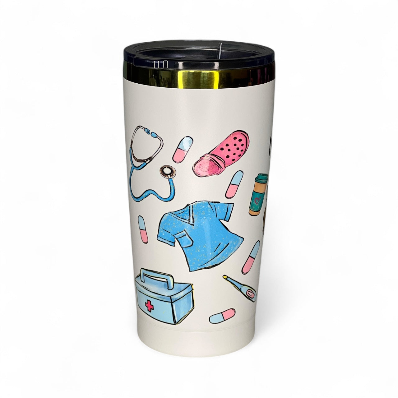 Travel Coffee Cup. Nurse gift