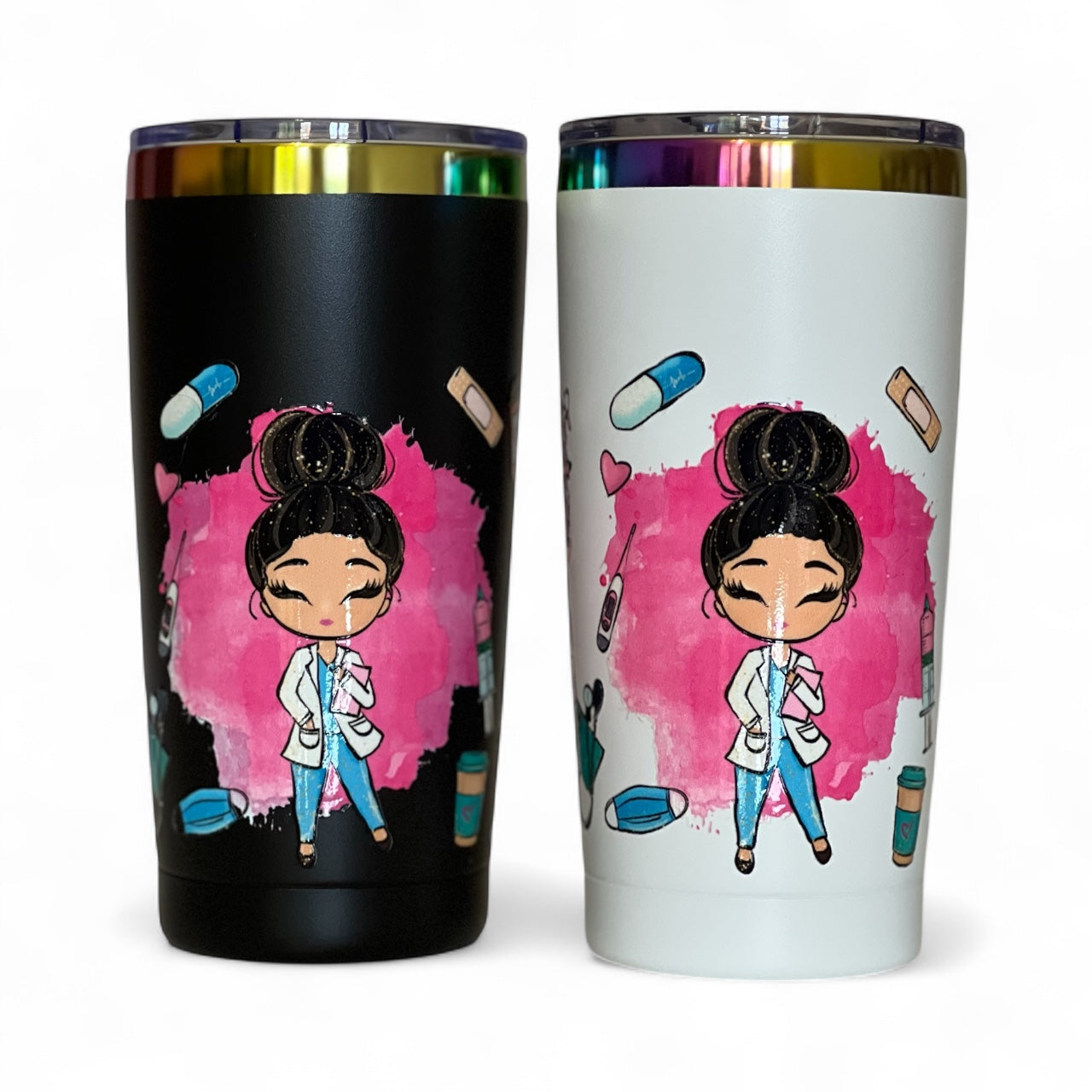 Travel Coffee Cup. Nurse gift