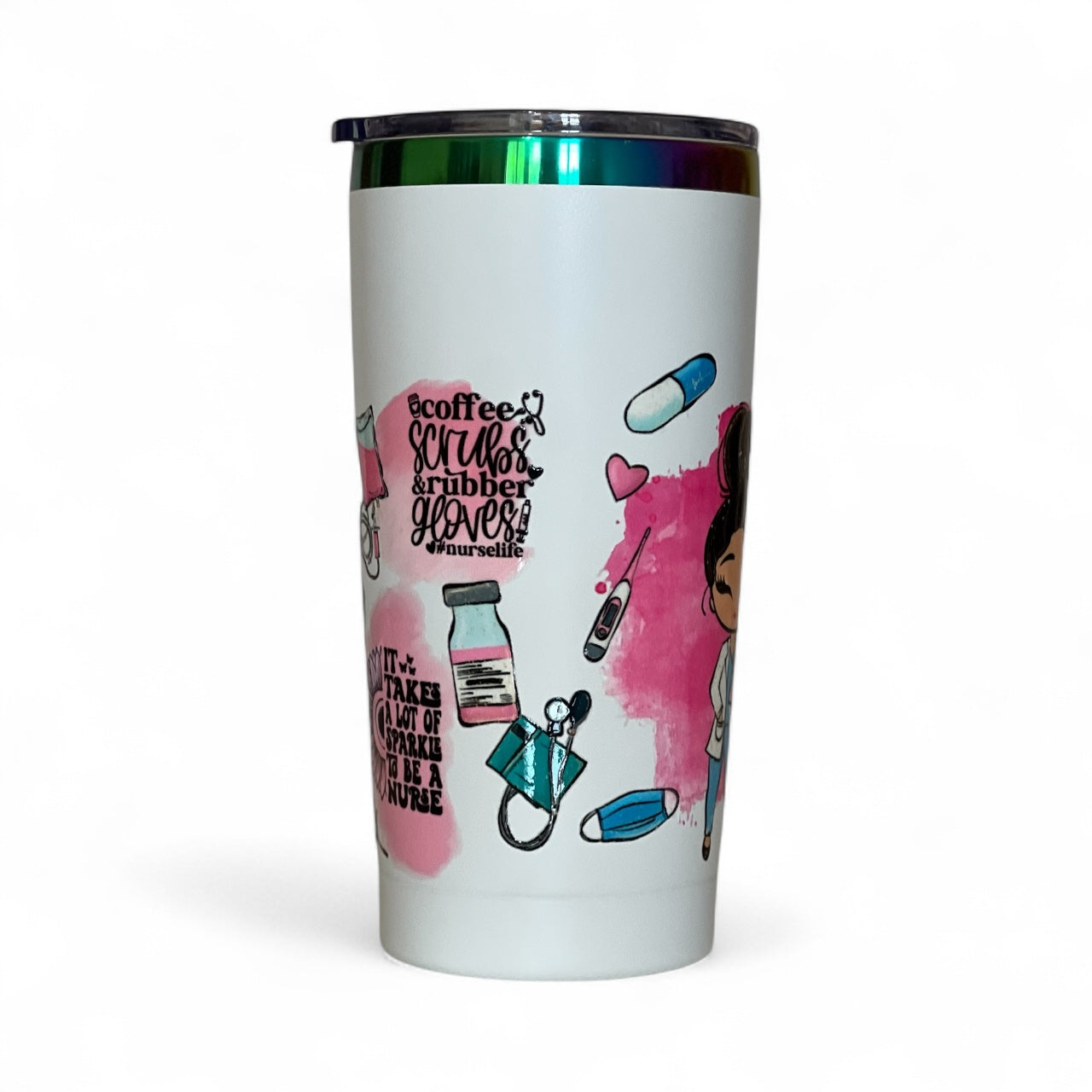 Travel Coffee Cup. Nurse gift